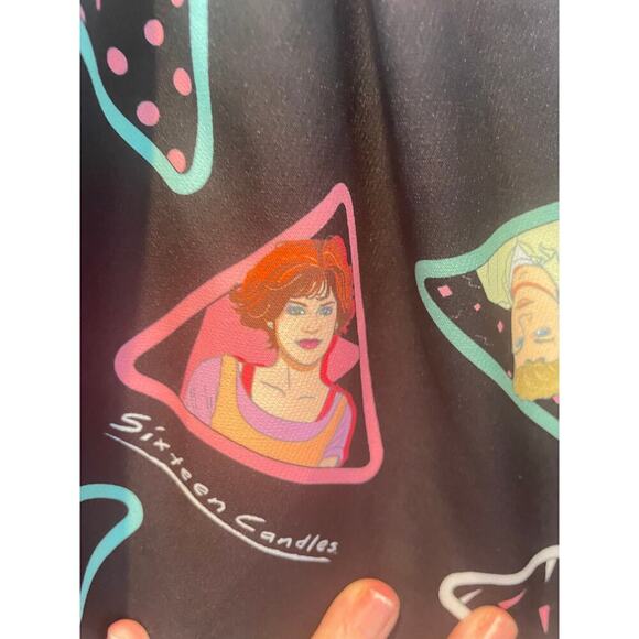 Unique Vintage X Sixteen Candles A-Line Mini Skirt Size M Vintage Style 1980s#41 - Picture 4 of 7